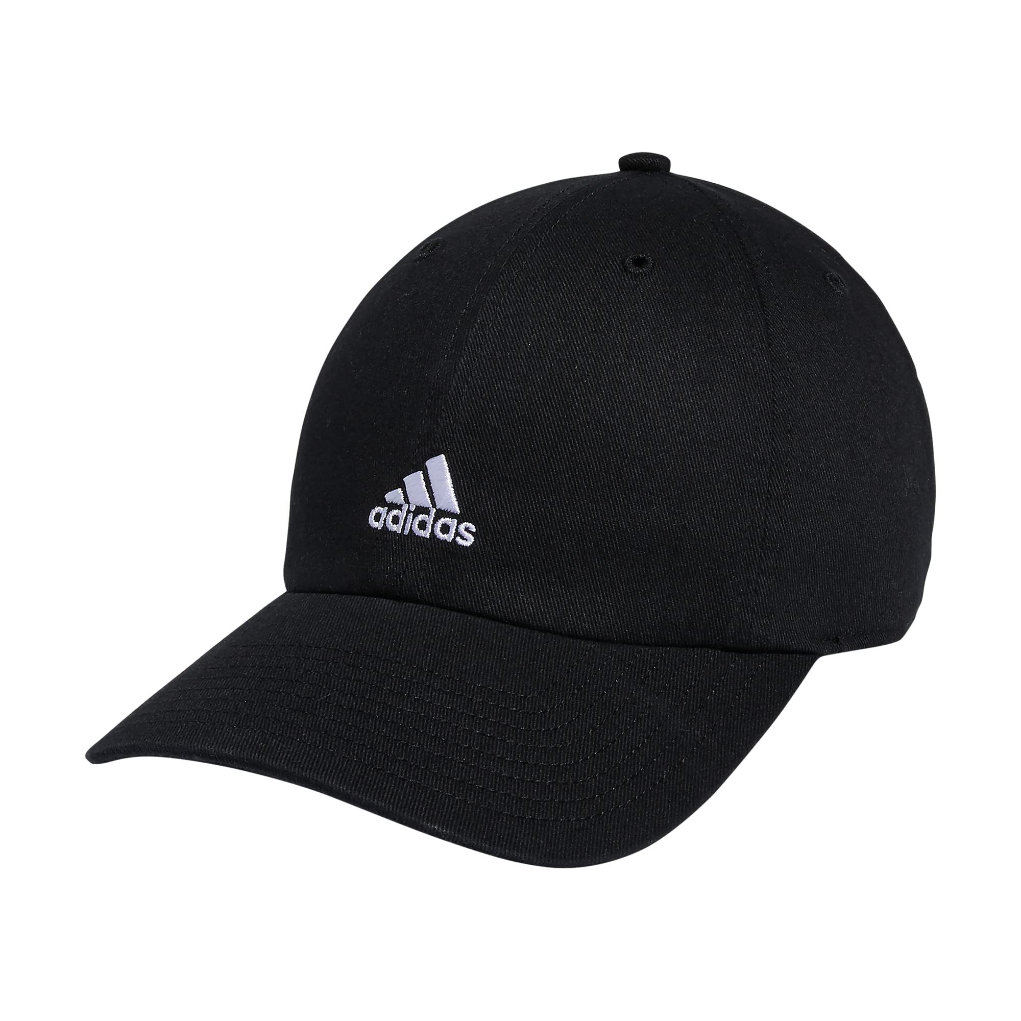 adidas Women's Saturday Relaxed Fit Adjustable Hat, Black/White, One Size $8.97 + Free Shipping w/ Prime or on $35+
