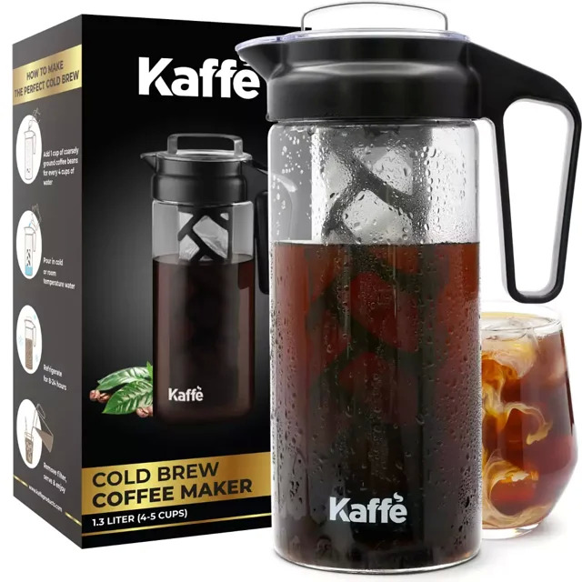 44-Ounce Kaffe Cold Brew Coffee Maker $13.42 + Free S&H w/ Walmart+ or $35+