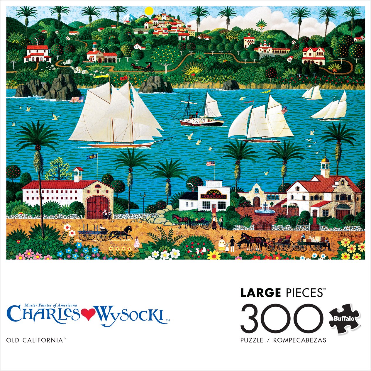 300-Piece Buffalo Games Charles Wysocki Old California Jigsaw Puzzle $4.52 + Free S&H w/ Walmart+ or $35+