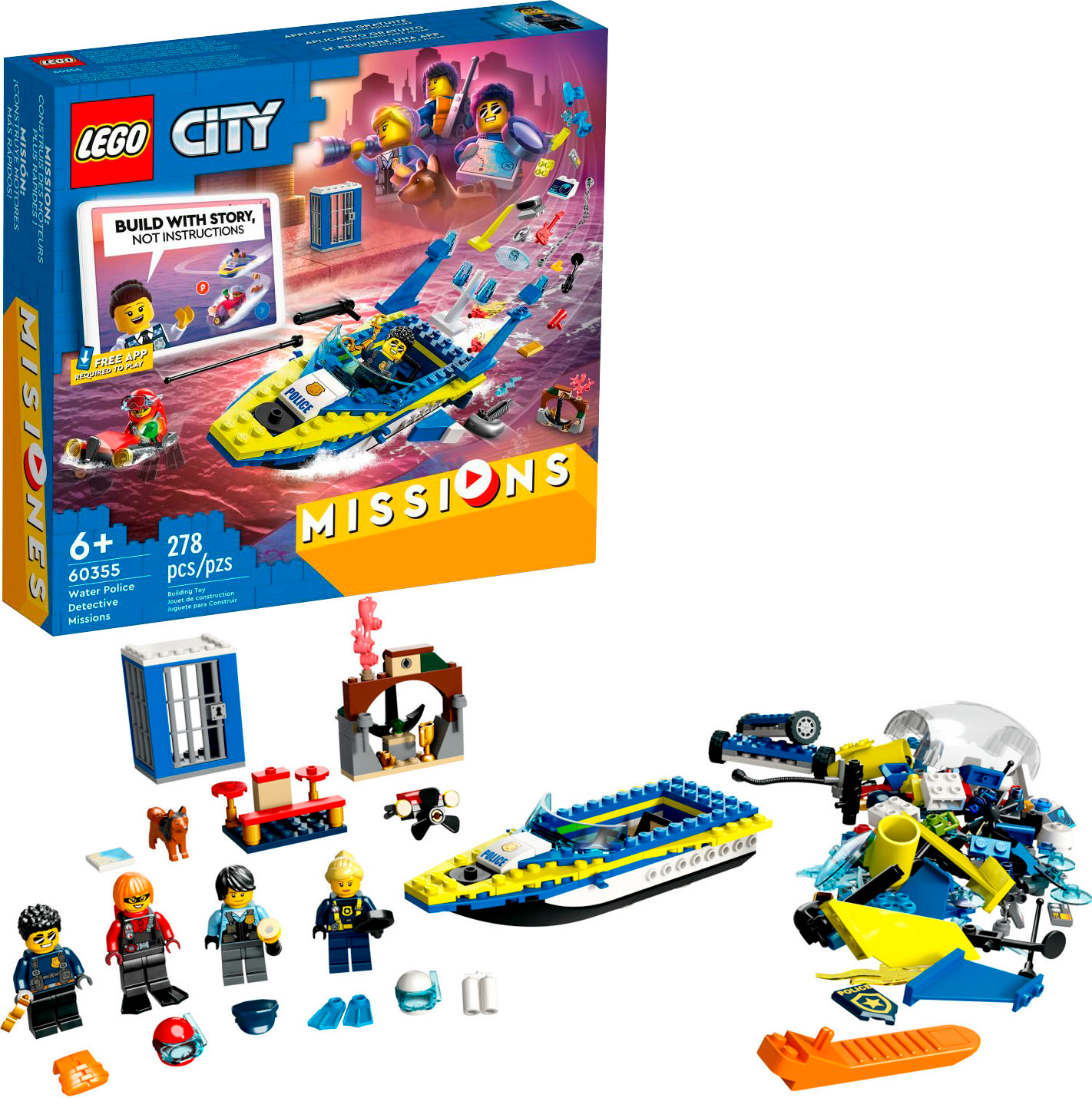 278-Piece LEGO City Water Police Detective Missions (60355) $18.99 + Free Shipping