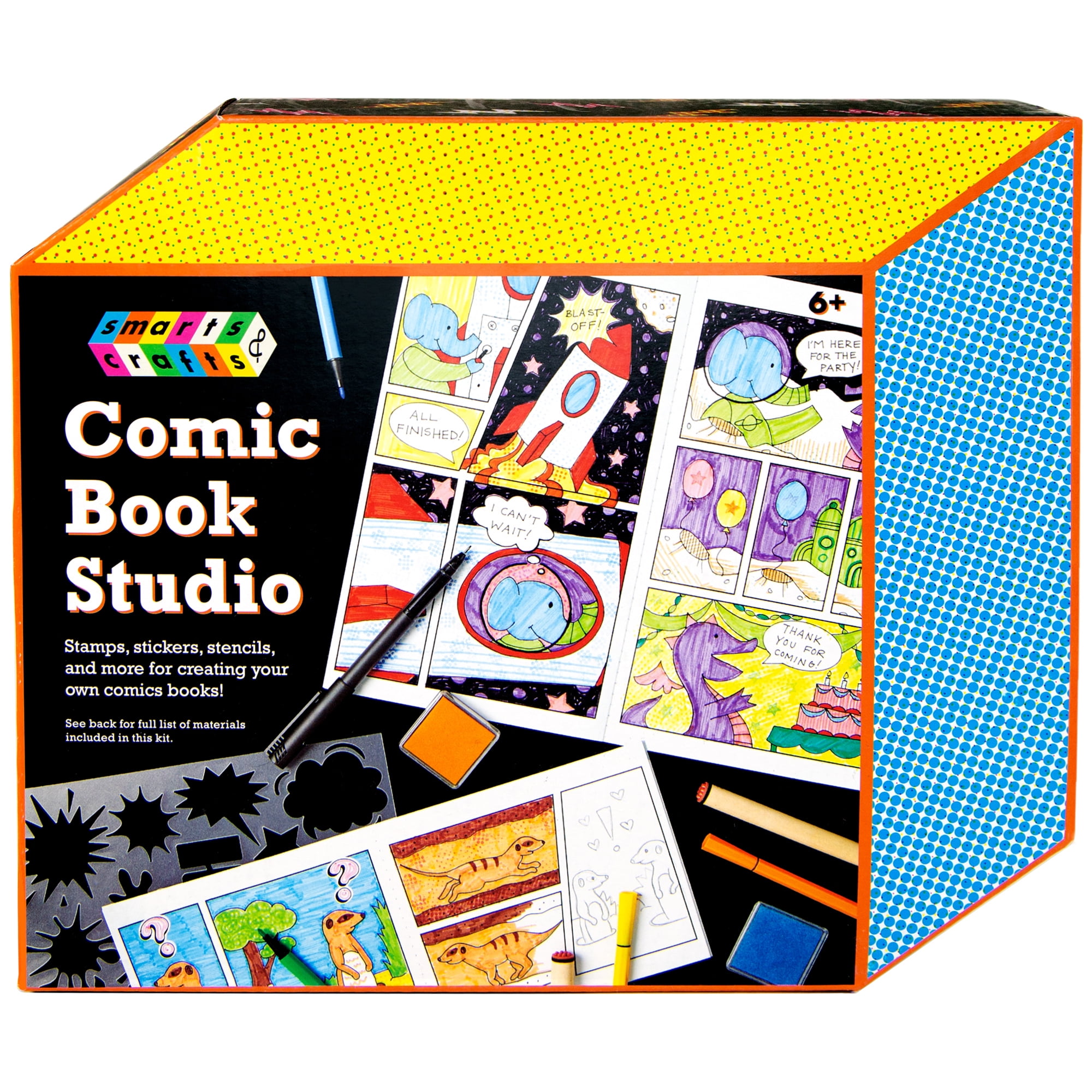 33-Piece Smarts & Crafts Make Your Own Comic Book Studio Kit $5.62 + Free S&H w/ Walmart+ or $35+