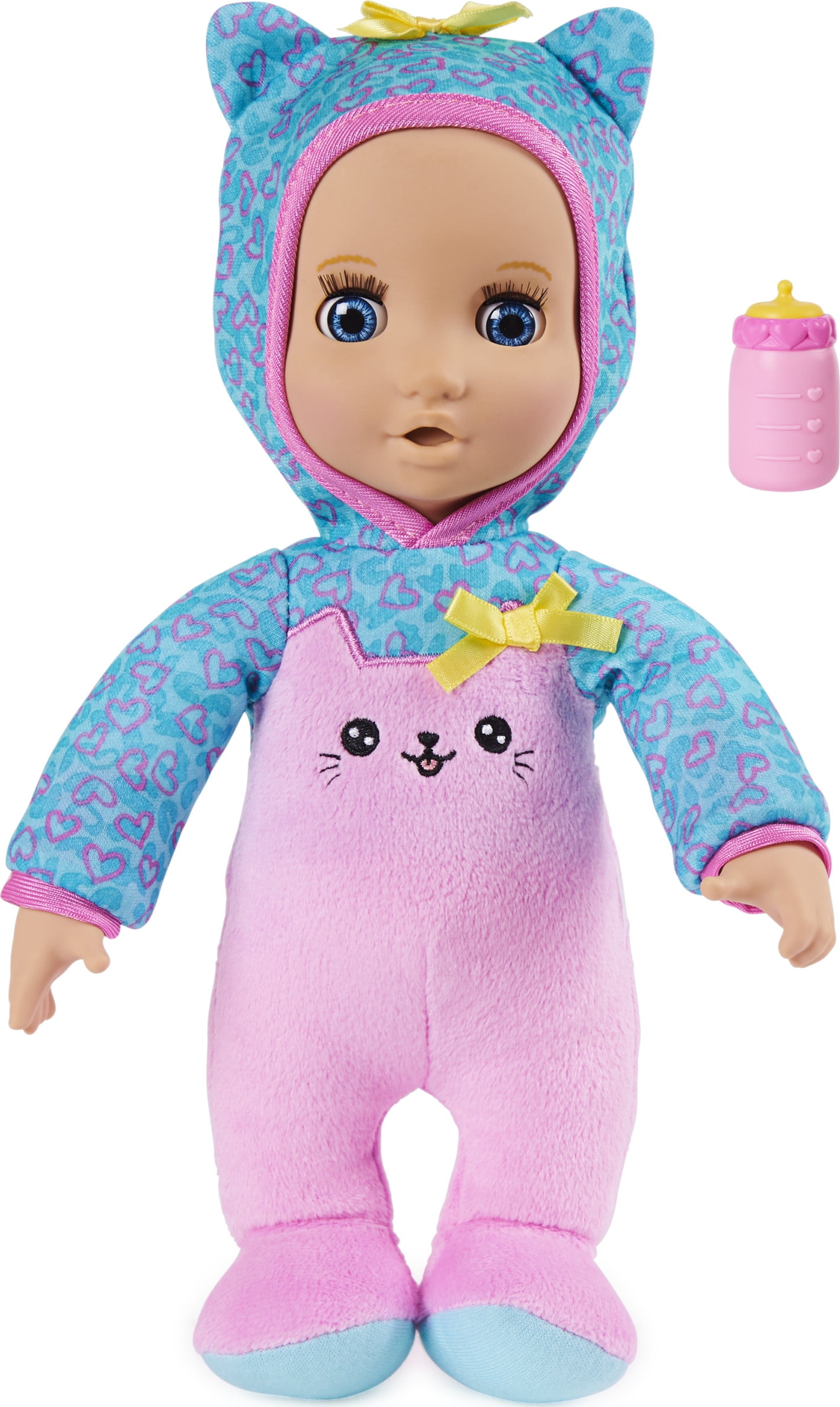 11" Luvzies by Luvabella Cuddly Baby Doll with Bottle Accessory $6.94 + Free S&H w/ Walmart+ or $35+