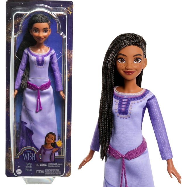11" Disney's Wish Asha of Rosas Posable Fashion Doll $2.90 + Free Shipping w/ Walmart+ or on $35+