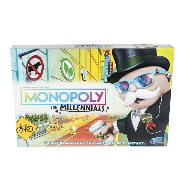 Monopoly for Millennials Board Game $8 + Free Shipping w/ Walmart+ or on $35+