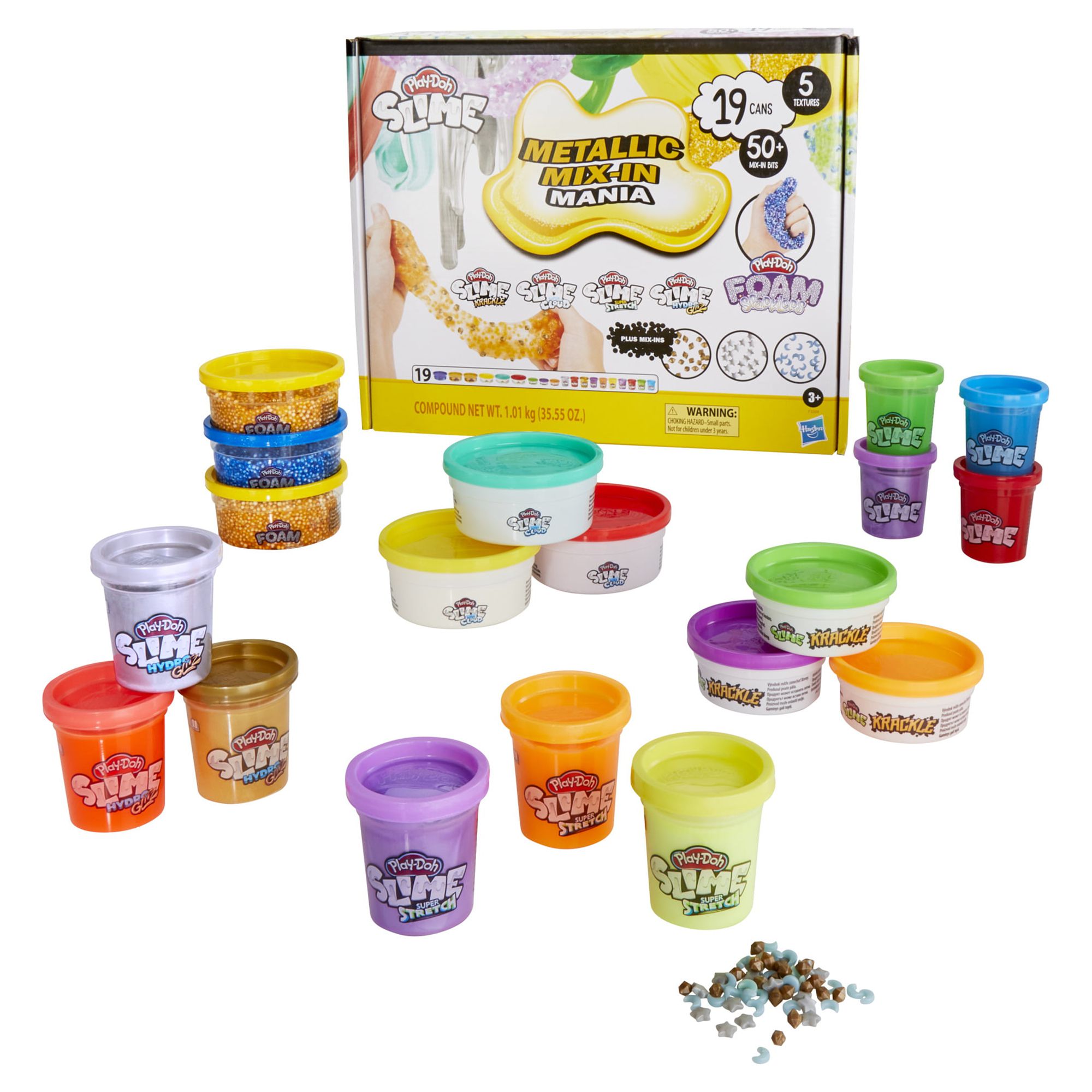 19-Piece Play-Doh Slime and Foam Metallix Mix-In Mania Set $6.11 + Free Shipping w/ Walmart+ or on $35+