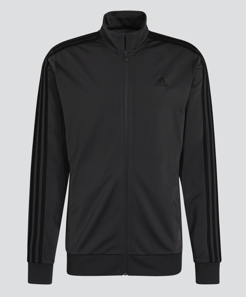 adidas Men's Essentials Warm-Up 3-Stripes Track Jacket (DGH Solid Grey/Black) $16.80 + Free Shipping