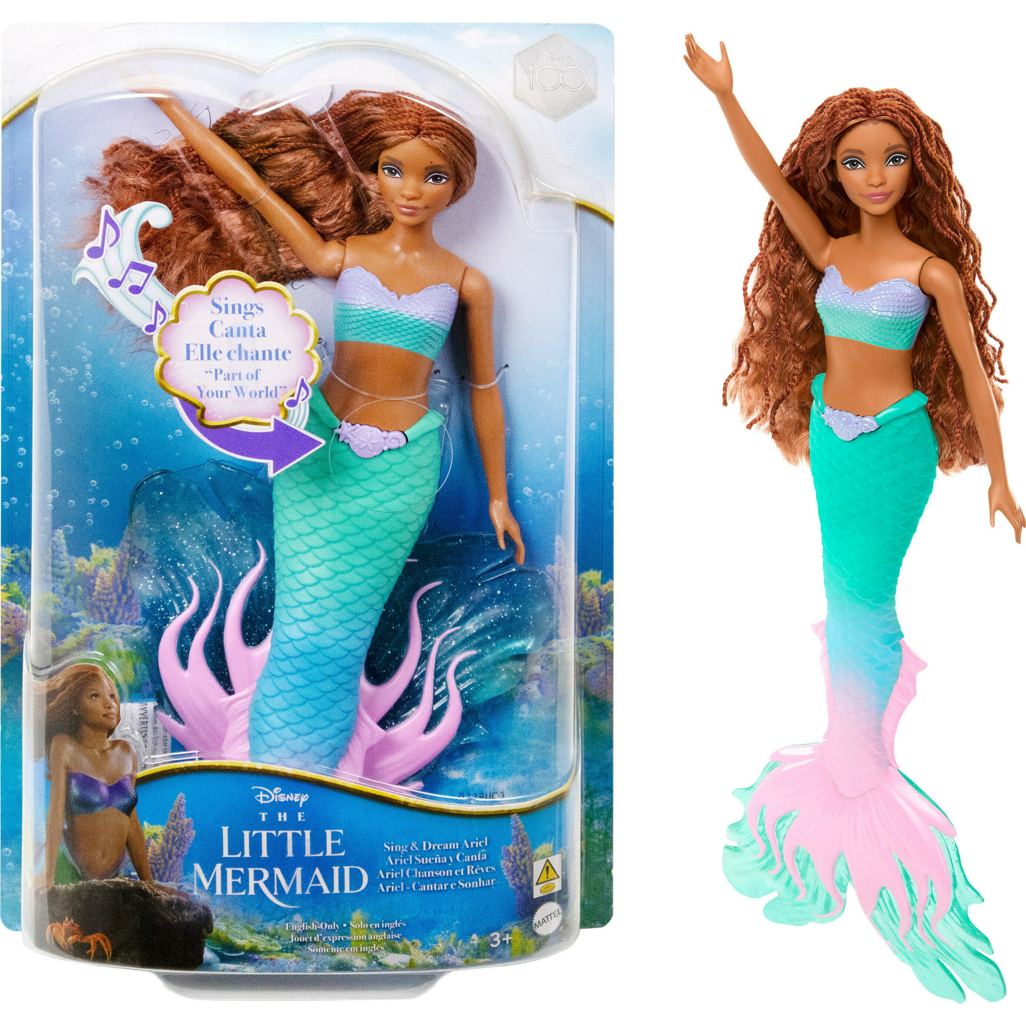 Disney The Little Mermaid Sing and Dream Ariel Fashion Doll $9.90 + Free Shipping w/ Prime or on $35+ or FS w/ Walmart+ or $35+