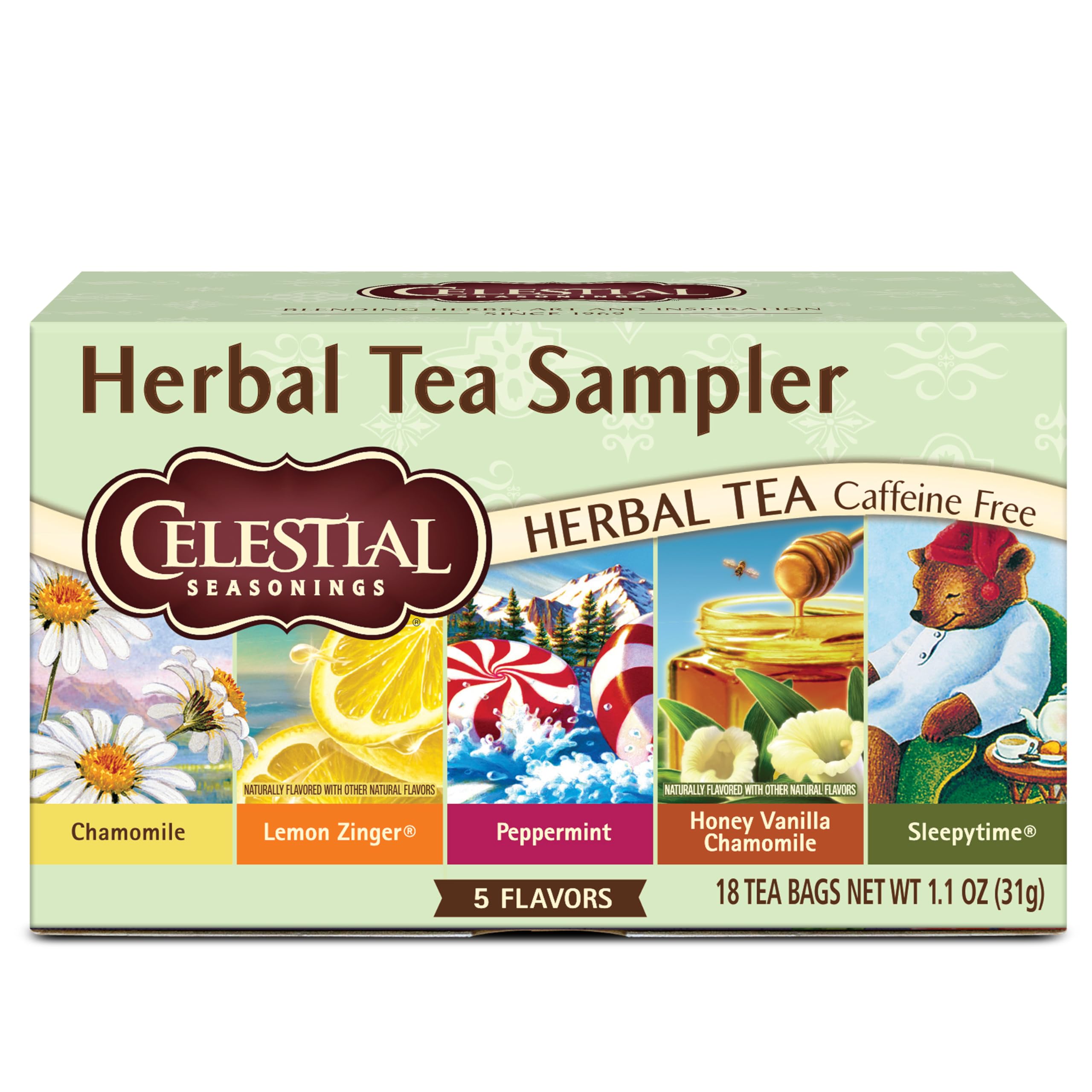 18-Count Celestial Seasonings Herbal Tea Sampler Variety Pack $2.81 w/ S&S + Free Shipping w/ Prime or on $35+
