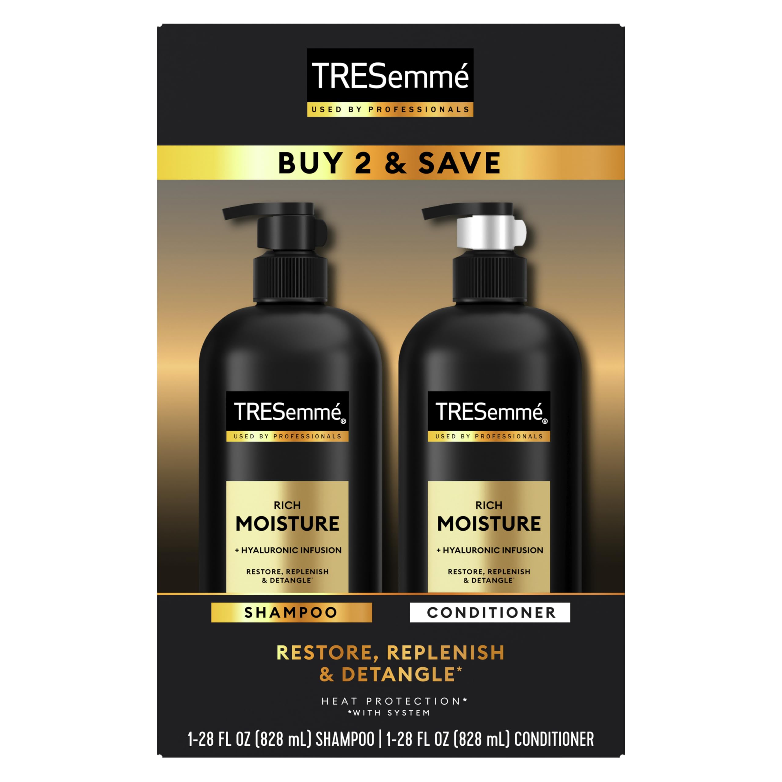 2-Pack 28-Oz TRESemmé Rich Moisture Shampoo & Conditioner Pack  $6.92 + Free Shipping w/ Prime or on $35+