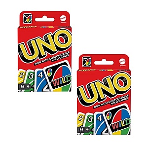 Uno Card Game 2 for $7.48 ($3.74 Each) + Free Store Pickup at Target or FS w/ RedCard or on $35+