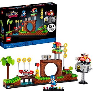 1125-Piece LEGO Ideas Sonic the Hedgehog Green Hill Zone Building Set (21331) $  59.99 + Free Shipping
