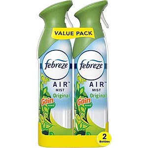 2-Pack 8.8-Ounce Febreze Odor-Fighting Air Freshener (Gain Original Scent) $  5.79 + Free Shipping w/ Prime or on $  35+