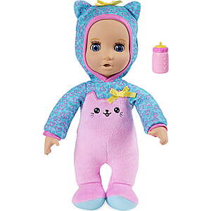 11" Luvzies by Luvabella Cuddly Baby Doll with Bottle Accessory $6.94 + Free S&H w/ Walmart+ or $35+