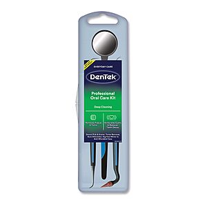 DenTek Professional Oral Care Kit w/ Picks, Tarter Remover, Gum Stimulator & Mirror .20 w/ Subscribe & Save