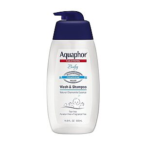 16.9-Oz Aquaphor Baby Wash & Shampoo $5.59 w/ S&S + Free Shipping w/ Prime or on $35+
