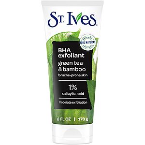 6-Ounce St. Ives Blackhead Clearing Face Scrub (Green Tea/Bamboo) $3.07 w/ S&S + Free Shipping w/ Prime or on $35+