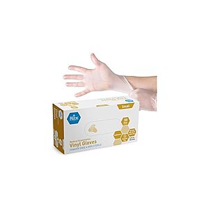 100-Count MedPride Powder-Free Vinyl Exam Gloves (Various Sizes: S, M, L, XL) from $3.99 + Free Shipping w/ Prime