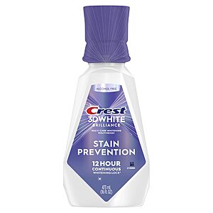 16-Ounce Crest 3D White Brilliance Stain Prevention Mouthwash $5 + Free Shipping w/ Prime or $35+