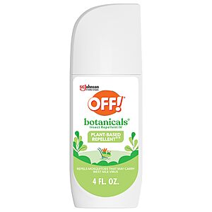 4-Oz OFF! Botanicals Plant-Based Bug & Insect Repellent Spray .35 w/ Subscribe & Save