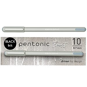 10-Count Pentonic Ballpoint Pens (Black) $3.24 + Free Shipping w/ Prime or on $35+