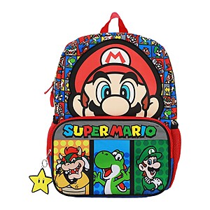 14.4L Kids' Character Backpacks (Super Mario, Sonic the Hedgehog, Naruto, More) $8.99 + Free Shipping w/ Target 360, Circle Card, or on $35+