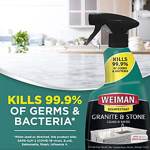 16oz Weiman Disinfectant Granite Daily Clean & Shine Spray 