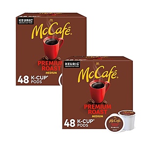 96-Count McCafe Premium Roast Keurig Single Serve K-Cup Pods (Medium Roast) $34.95 w/ S&S + Free Shipping w/ Prime or on $35+