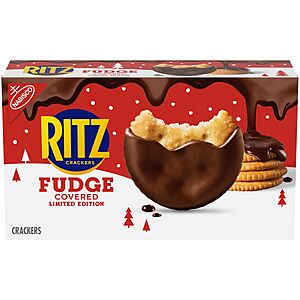 7.8oz RITZ Limited Edition Fudge Covered Holiday Crackers $3.35 