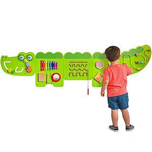 Spark & Wow 71"L x 17.5"H Crocodile Activity Wall Panels $43.52 + Free Shipping