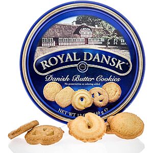 12-Ounce Royal Dansk Sewing Tin w/ Danish Butter Cookies $2.54 w/ S&S + Free Shipping w/ Prime or on $35+
