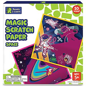 Ready 2 Learn Magic Scratch Paper Space w/ 10 Vibrant Scenes $5.20 + Free Shipping w/ Prime or on $35+