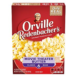 6-Ct 3.29-Ounce Orville Redenbacher's Movie Theater Butter Popcorn $2.95 w/ S&S