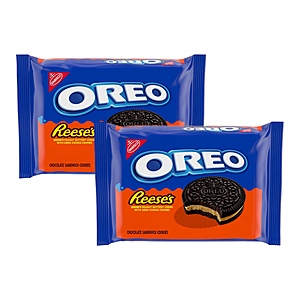 12.35-Oz Oreo REESE'S Peanut Buttery Creme Chocolate Sandwich Cookies 2 for $7.25 w/ Subscribe & Save
