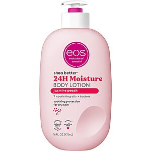 16-Ounce eos Shea Better Body Lotion (Jasmine Peach) $5.58 w/ S&S + Free Shipping w/ Prime or on $35+