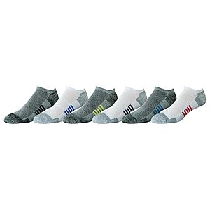 6-Pk Amazon Essentials Men's Cotton Cushioned No Show Socks (13-15, Grey/White) $3.30 w/ S&S