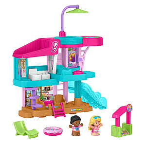 Little People Barbie Beach House Playset $21.19 + Free S&H w/ Walmart+ or on $35+