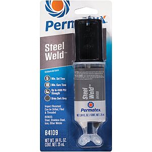 0.84-Oz Permatex Steel Weld Multi-Metal Epoxy (84109) $4.25 w/ S&S