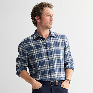 Sonoma Goods for Life Men's Supersoft Flannel Button-Down Shirt (Various Colors) $4.04 + Free Shipping on $49+