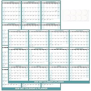 Lortarl 32" x 48" Laminated Dry Erase Wall Calendar, July 2026-June 2027 $4.99 + Free Shipping w/ Prime or on $35+
