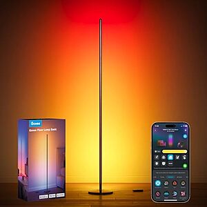 Govee RGBIC 1000lm LED Corner Floor Lamp w/ SmartThings, Alexa & Matter