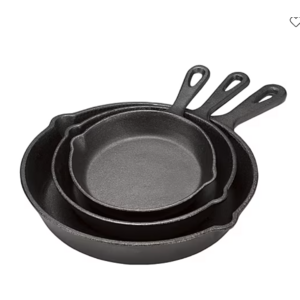 3-Piece Cooks Cast Iron Frying Pan Set (10", 8", 6.5") $25 + Free Store Pick-Up at JCPenney or FS on $49+