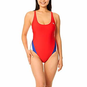 Sam's Club Members: Champion Women's Colorblock One-Piece Swimsuit (Red) $5.81 + Free S&H w/ Sam's Plus Membership