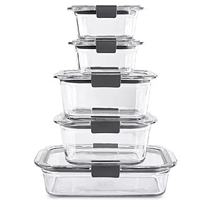 10-Piece Rubbermaid Brilliance Glass Food Storage Set w/ Lids $28.49 + Free Store Pickup at Target or Free Shipping on $35+