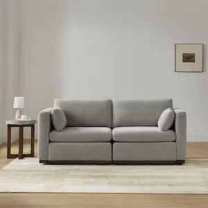 Galatea Modern Fabric Side Chair w/ Wood Frame (Dove Gray) $153.65 + Free Store Pickup at Home Depot