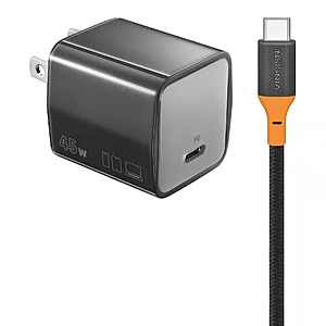 Insignia 45W Compact USB-C Wall Charging Kit w/ 6' 240W Cable (Dark Gray) $14.99 + Free Shipping