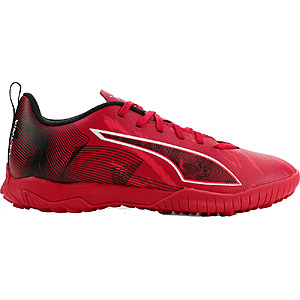 PUMA Kids' Ultra 6 Play CP Turf Soccer Cleats (Black/Red, Sizes 2.0-5.5) $16.97 + Free Shipping on $49+