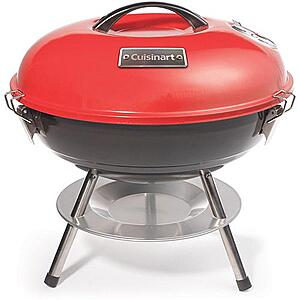 HSN New Customer: Cuisinart 14" Portable Charcoal Grill (Red/Black) $24.99 + Free Shipping