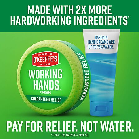 Prime: 6.8-Ounce O'Keeffe's Working Hands Hand Cream $10.88 w/ S&S + Free Shipping w/ Prime or on $35+