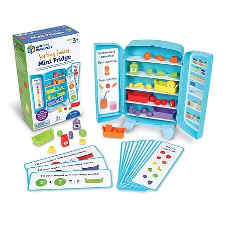 51-Piece Learning Resources Sorting Snacks Mini Fridge Educational Playset $11.53 + Free Shipping w/ Prime or on $35+