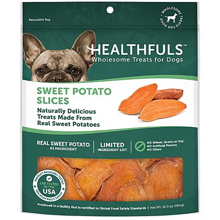 16-Ounce Healthfuls Sweet Potato Slices Healthy Dog Treats $5.84 w/ S&S + Free Shipping w/ Prime or on $35+